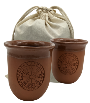 Clay mug set Vegvisir